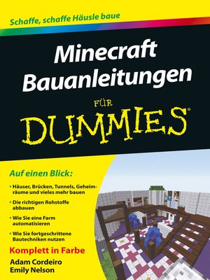 cover image of Minecraft Bauanleitungen für Dummies